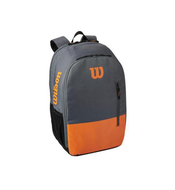 Orange and shop grey backpack