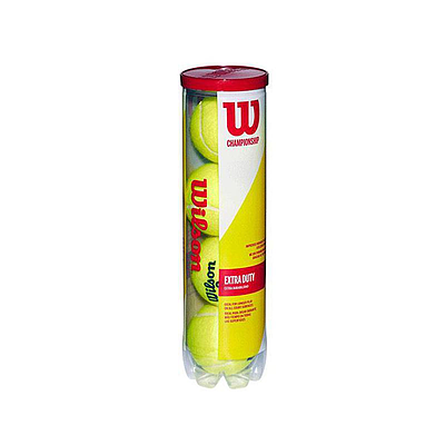 WILSON CHAMPIONSHIP EXTRA DUTY 4 TENNIS BALLS 