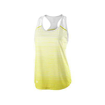 WILSON W TEAM STRIPED TANK SAFETY YELLOW/WHITE