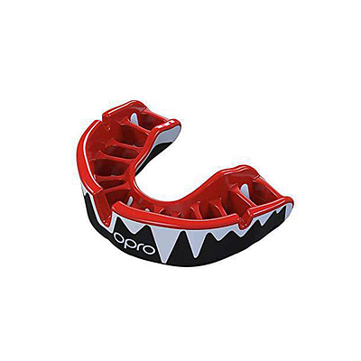 Self-Fit Platinum Adult Mouthguard - Fangz - Black/Red/White