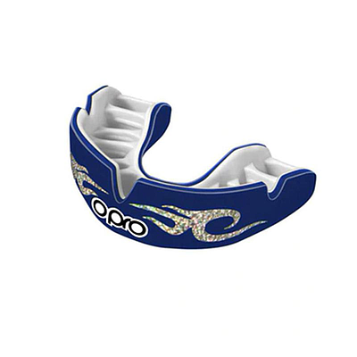 Power-Fit Adult Mouthguard - Bling Urban - Dark Blue/White