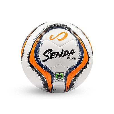 Valor Match DuoTech Soccer Ball - Size 5, Orange/Navy Blue