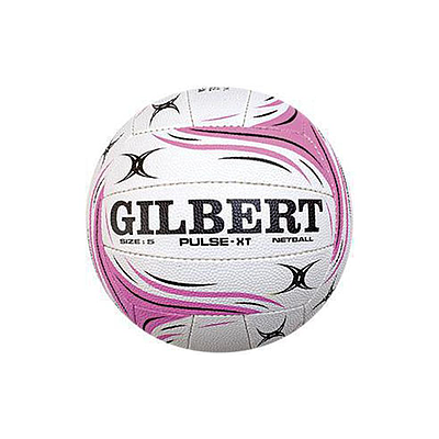 NETBALL PULSE MATCH BALL XT PINK/WHT/BLK Size 5 