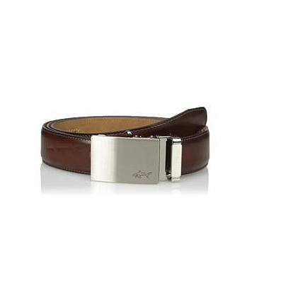 GREG NORMAN ONE SIZE FITS ALL BELT - BROWN