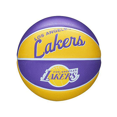 WS NBA TEAM RETRO BSKT MINI LA LAKERS SILVER-